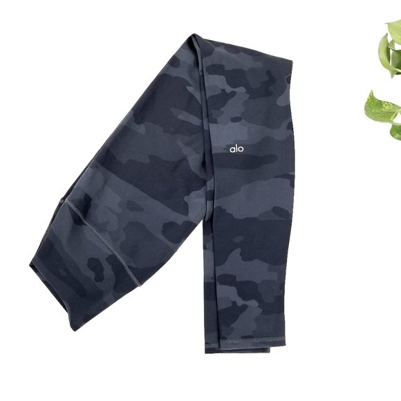 ALO Yoga High Waisted Vapor Leggings Grey Camo Med - Picture 11 of 13
